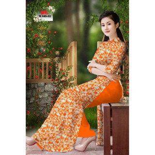 vải áo dài hoa cúc
