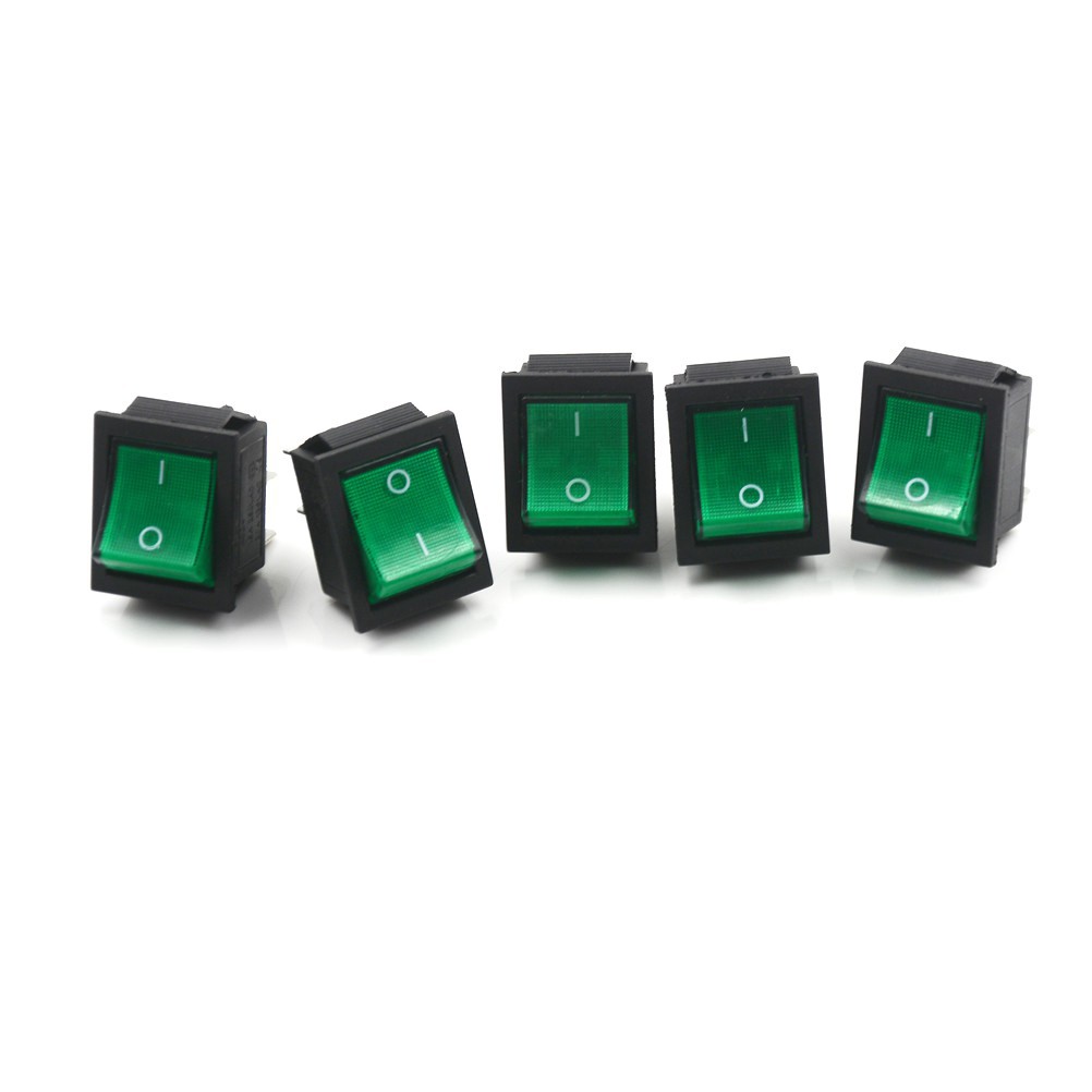 Set 5 Công Tắc Đèn 4 Chấu ON / OFF 2 Vị Trí 16A / 250V KCD4-201