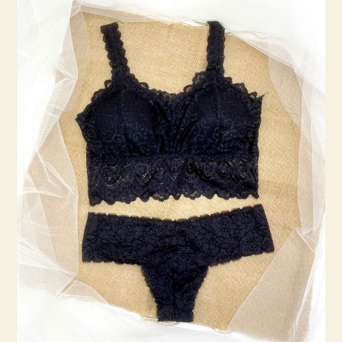 Bộ đồ lót bralette vải ren cao cấp mềm mại thoáng khí BRAHY 105