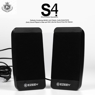 Loa vi tính 2.0 Ezeey S4 Âm thanh hay sử dụng cổng USB nguồn 5V ( Màu Đen)