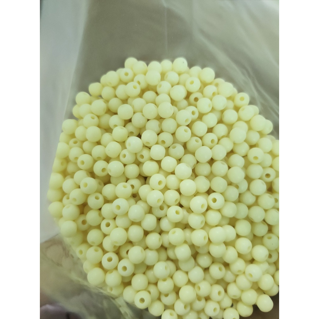 25gam hạt nhựa vàng tròn bóng size 6mm