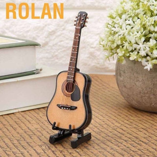 Mô hình đàn guitar kèm giá đỡ trang trí để bàn