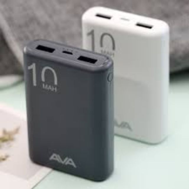Pin sạc dự phòng chính hãng AVA dung lượng 10000  mAh,bảo hành 1 thang1 đổi 1.