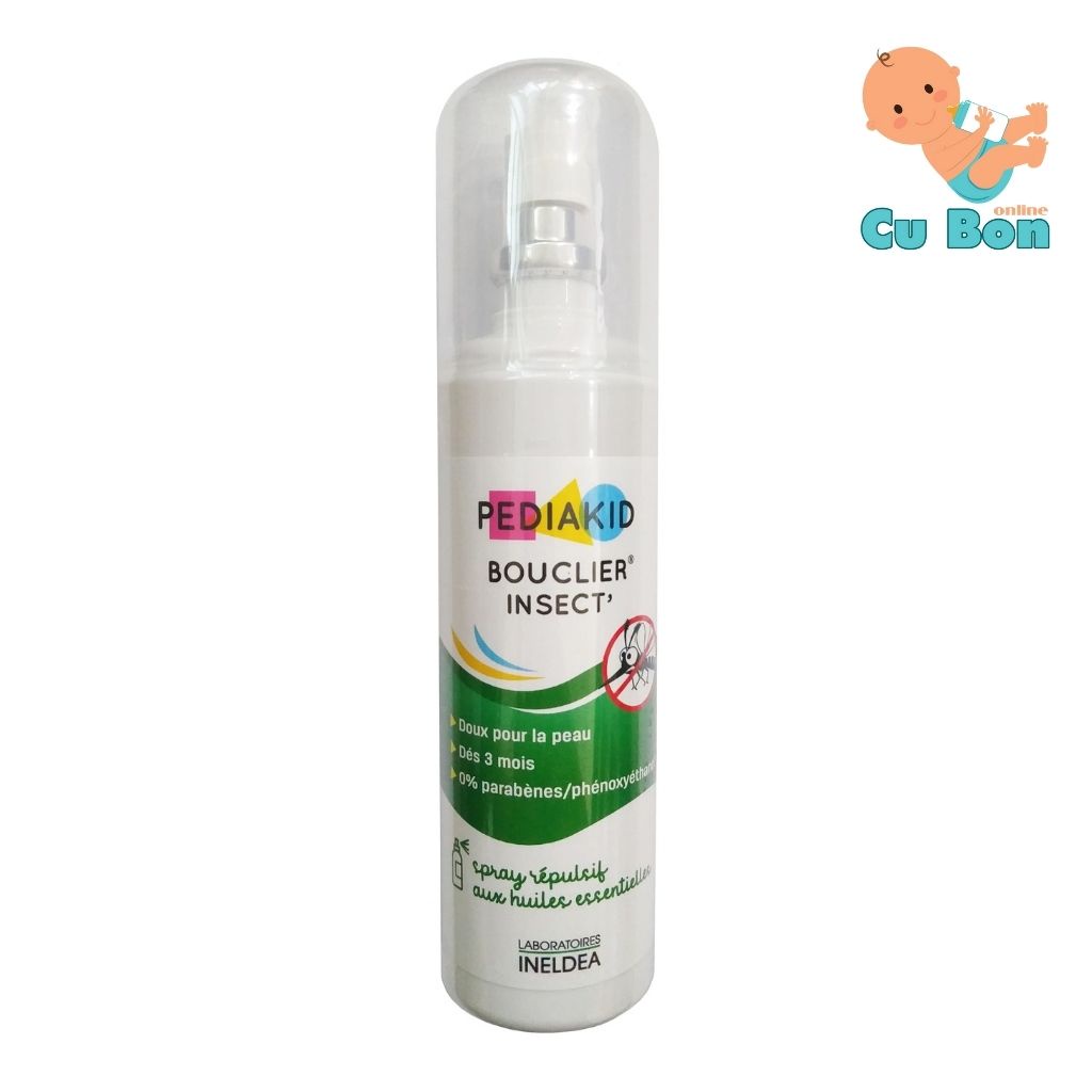 XỊT muối PEDIAKID CHỐNG MUỖI VÀ CÔN TRÙNG ĐỐT PHÁP 100ML cho trẻ từ 3 tháng tuổi