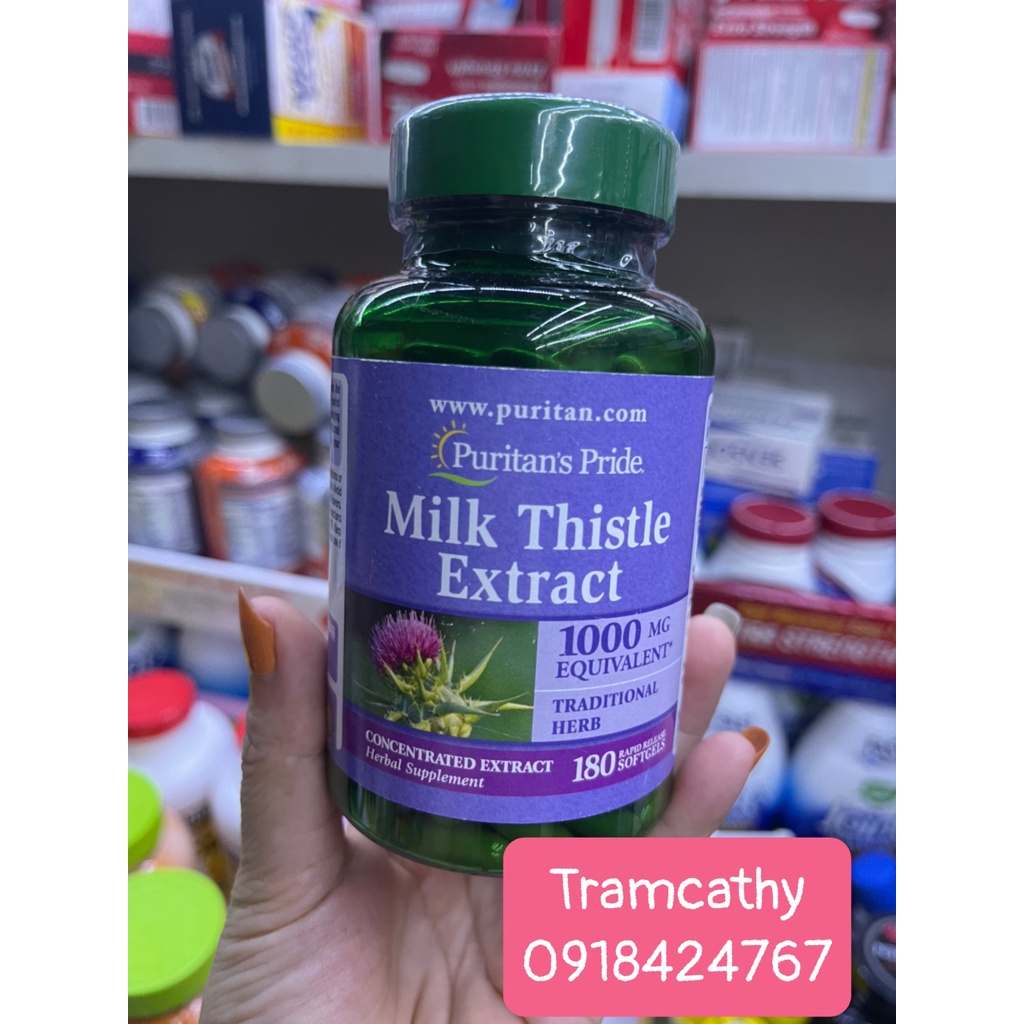 Bổ gan mỹ milk thisle extract hàng mỹ chính hãng