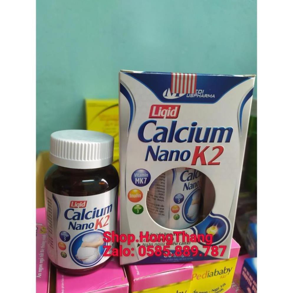 BỔ SUNG Canxi  CALCIUM NANO k2 Chống Còi Xương, Loãng Xương