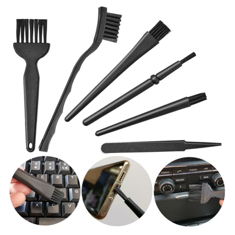 Bộ 6 Cọ Vệ Sinh Bàn Phím Máy Tính / Laptop / Điện Thoại Chống Tĩnh Điện