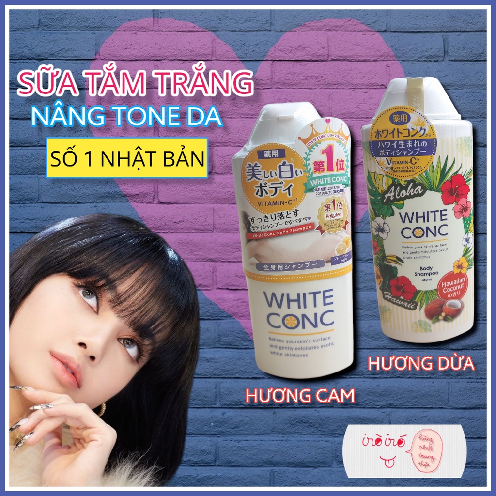 Sữa tắm trắng da White Conc Nhật Bản
