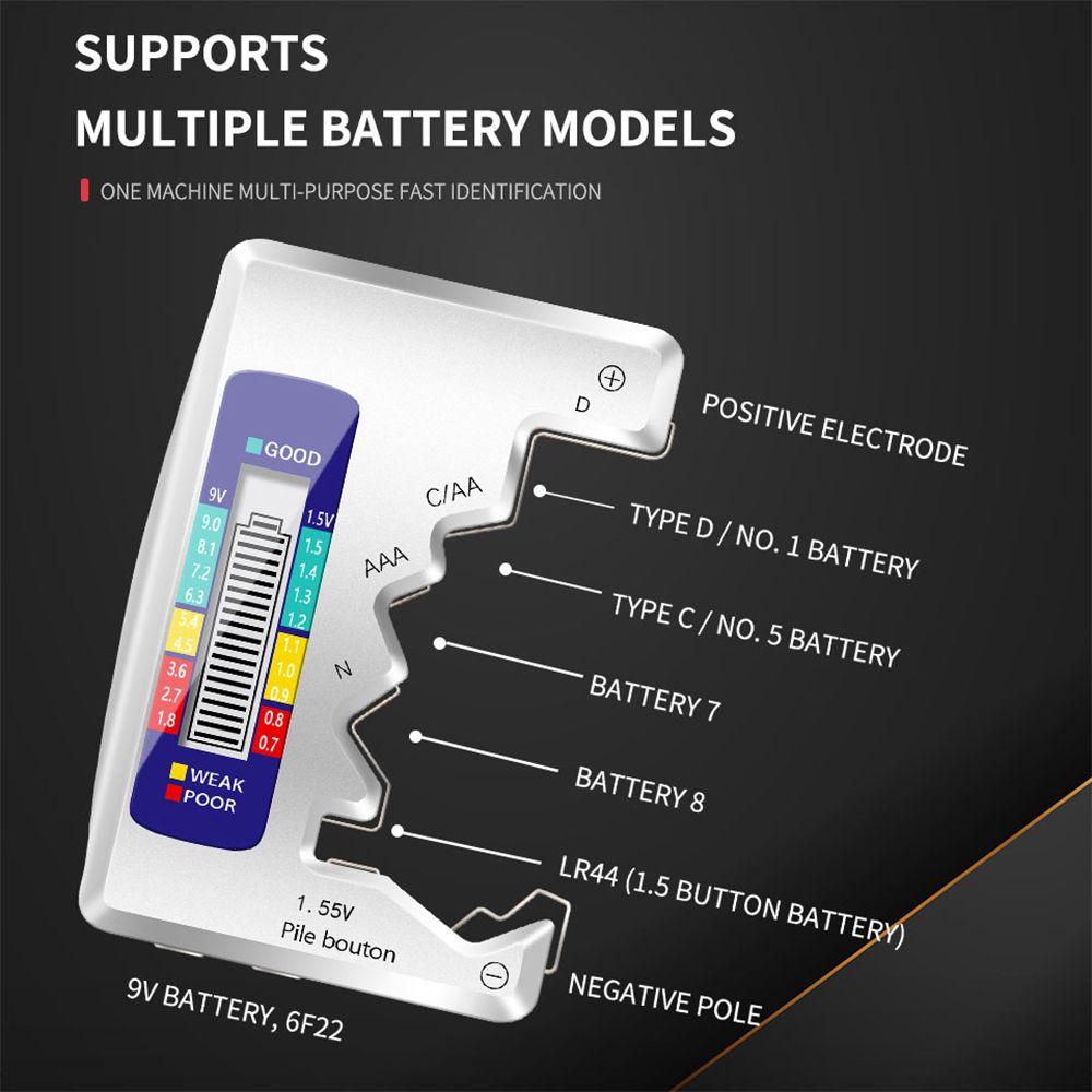 Dụng Cụ Kiểm Tra Pin WTTLE Hiển Thị Kỹ Thuật Số C D N AA AAA