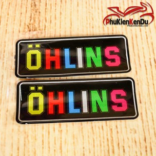 TEM NỔI CHỮ OHLINS 1 CẶP