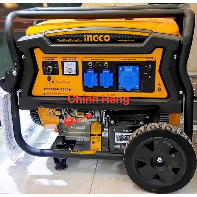 INGCO Máy phát điện dùng xăng 7.5 KW GE75006  (Cam kết Chính Hãng 100%)