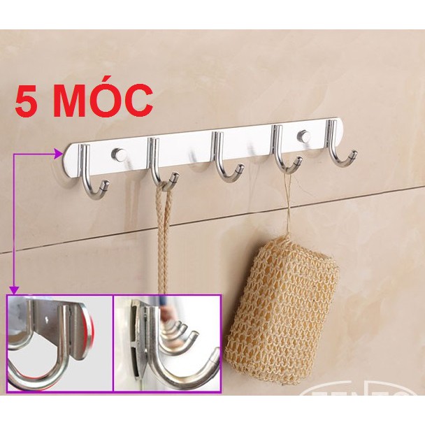 Móc Treo Quần Áo móc áo Gắn Tường 100% INOX MA7 MÓC TRÒN 5 chấu hàng đặt xưởng nên bao giá sỉ