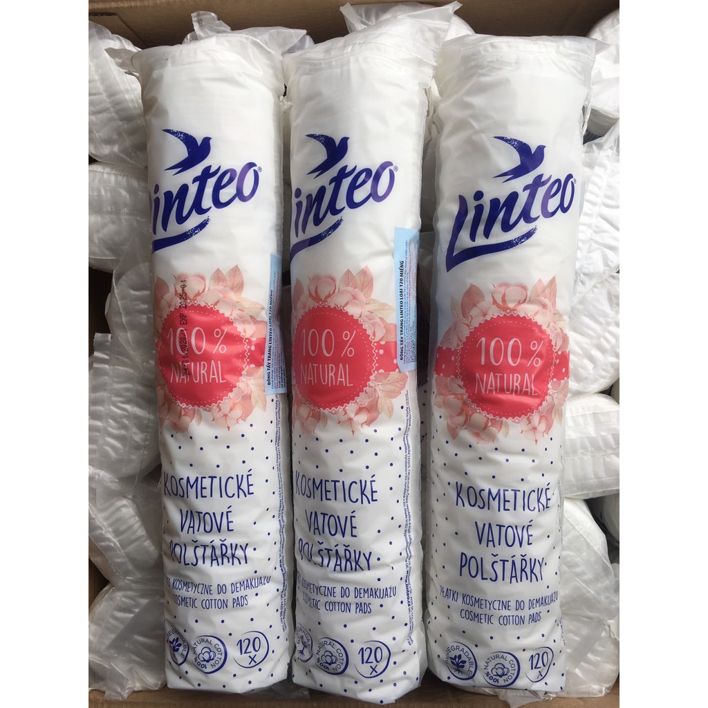 BÔNG TẨY TRANG LINTEO 120 MIẾNG.