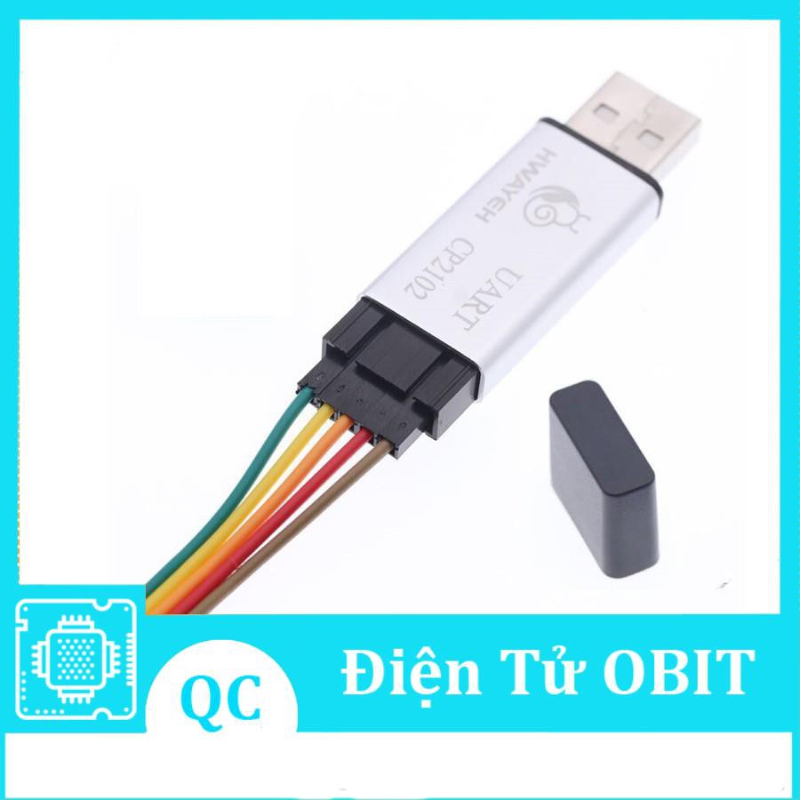 Mạch Chuyển Đổi USB to TTL CP2102 Vỏ Nhôm