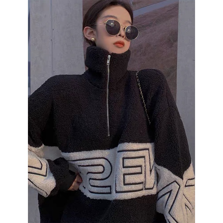 [ 𝐅𝐑𝐄𝐄 𝐒𝐇𝐈𝐏 ] ÁO LÔNG KHÓA CỔ CAN MÀU ĐEN TRẮNG