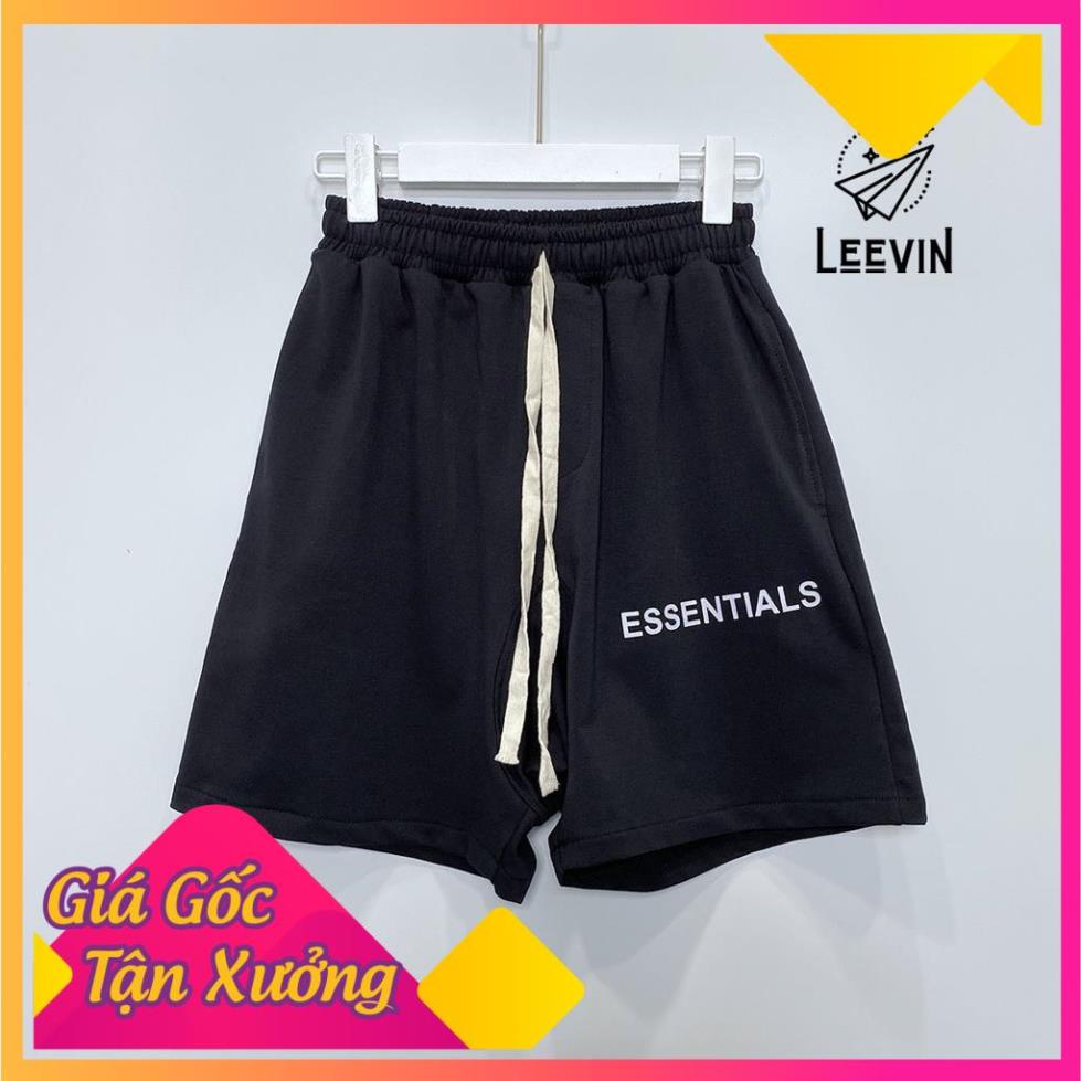 F Quần Short Nam Nữ ESSENTIALS Streatwear Unisex - Quần Đùi FOG ESSENTIAL Nam Form rộng đường phố - Leevin Store DS