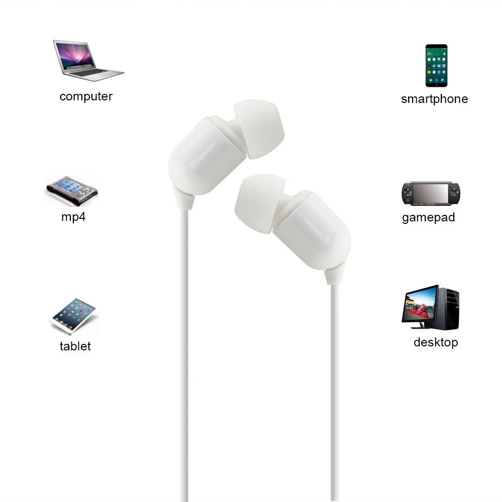 Tai Nghe Dây Dài 3m Giắc Cắm 3.5mm Âm Thanh Siêu Trầm Cho TV / Điện Thoại Thông Minh / Máy Tính Bảng / Android