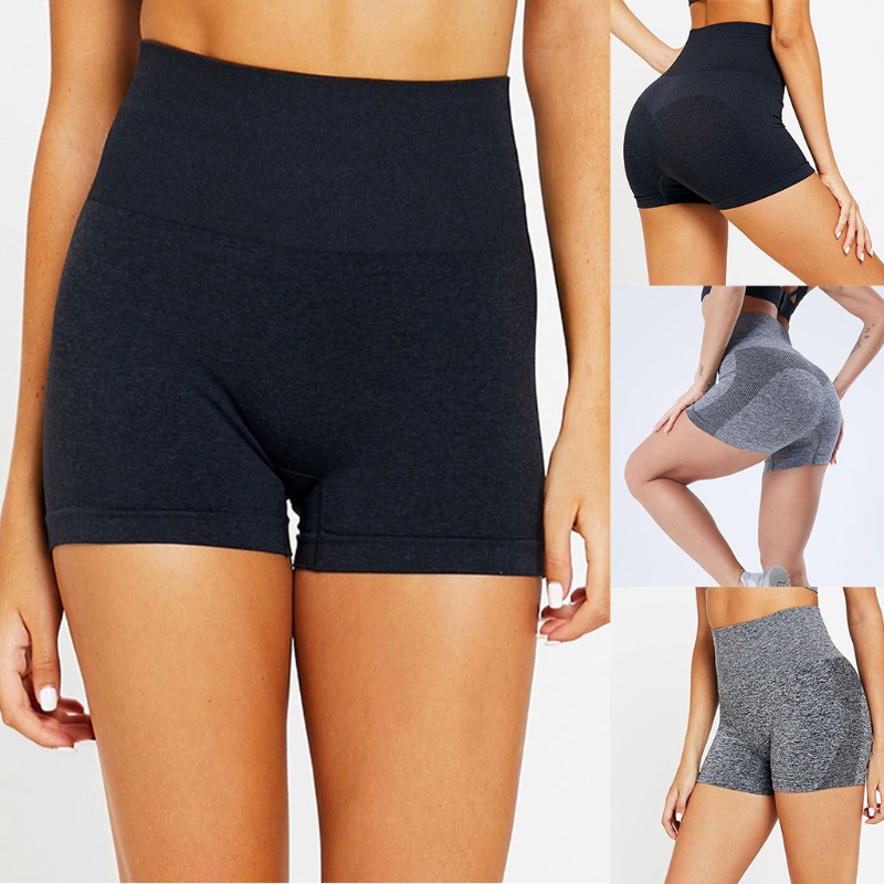 Quần Sooc Thể Thao Lưng Cao Phối Lưới Thoáng Khí Thời Trang Cho Nữ