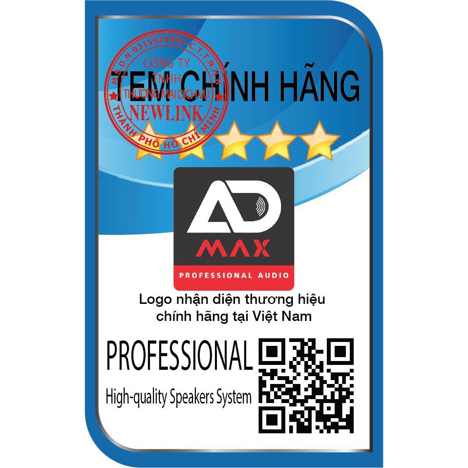 CỤC ĐẨY CÔNG SUẤT 4 KÊNH NHẬP KHẨU ADMAX AD-4.9Pro-CÔNG SUẤT 900W/ 1 KÊNH