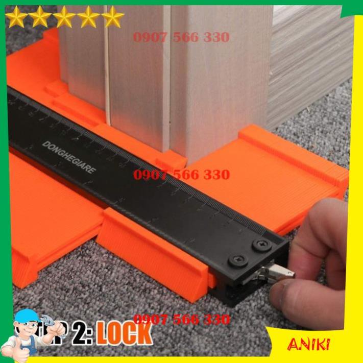 Thước sao chép hình dạng đa năng - Thước cắt góc gạch dụng cụ lấy dấu ốp lát xây dựng QE078