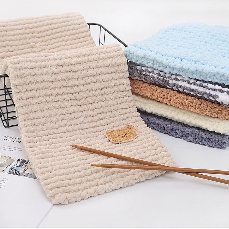 Len nhung đũa, len bông sữa cuộn 100gram full bảng màu