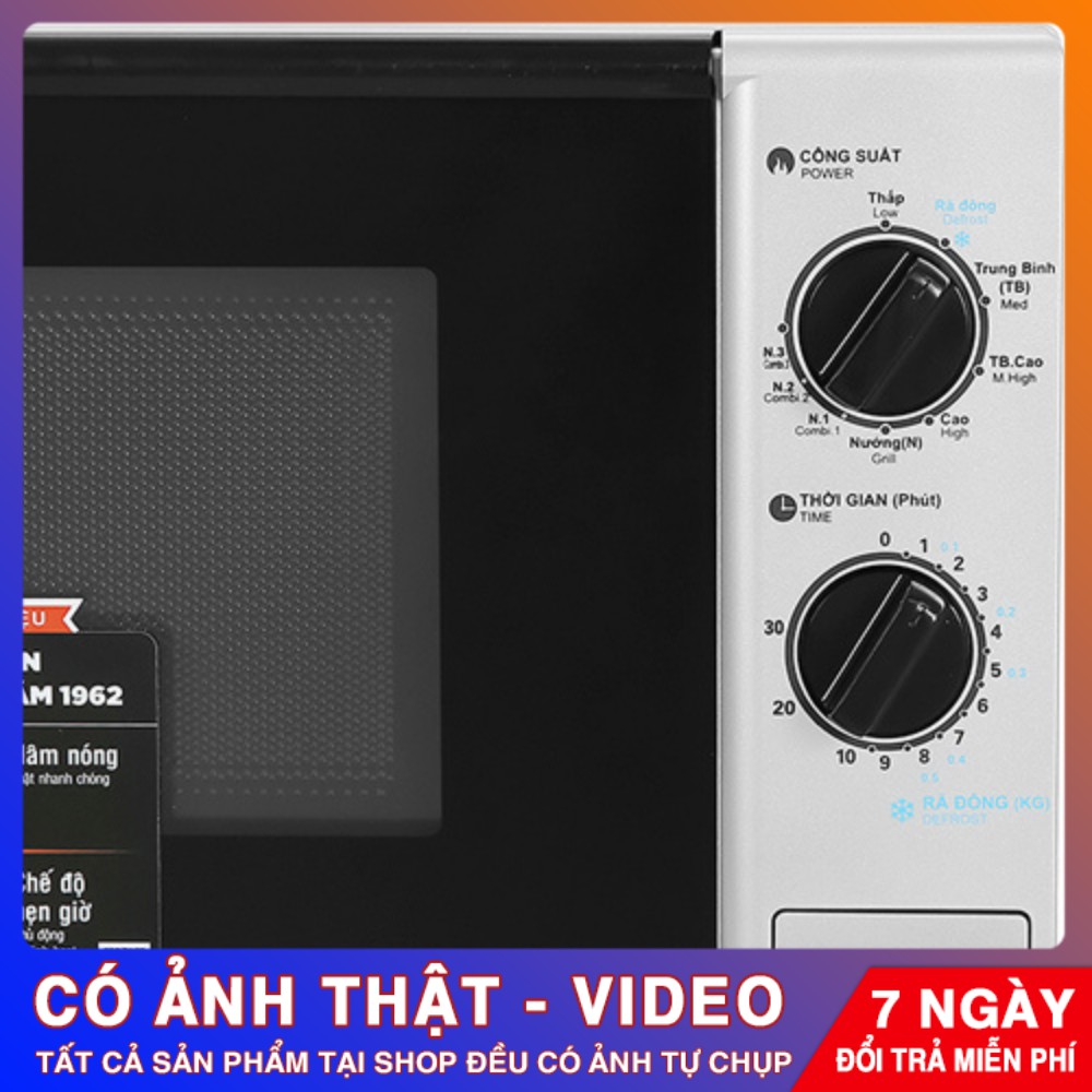 Lò Vi Sóng Sharp Có Nướng R-G225VN-SM 1000W – Chính Hãng Phân Phối – Bảo Hành 12 Tháng