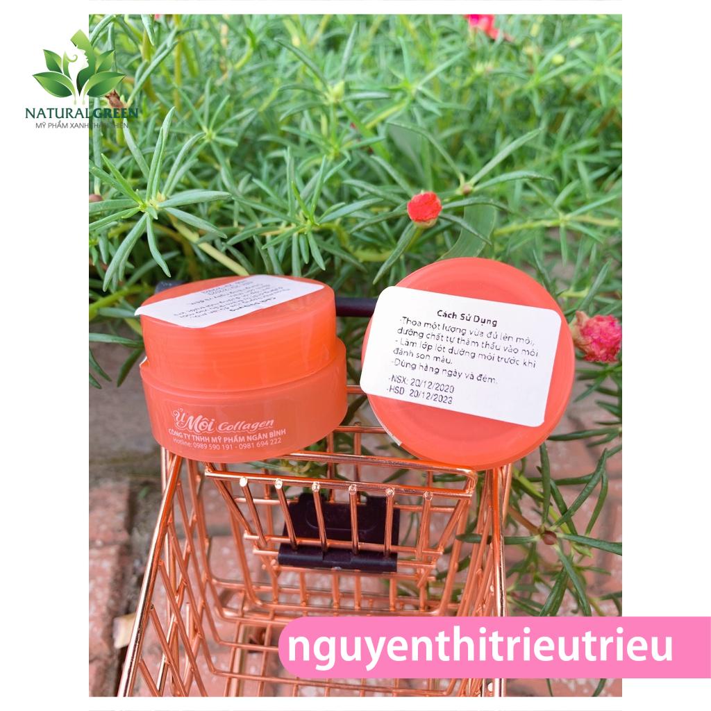 [Chính Hãng] Ủ MÔI Collagen Ngân Bình 5g, Dưỡng MÔI KHÔ NỨT NẺ, Khử MÔI THÂM BONG TRÓC, LÀM HỒNG MÔI, HỒNG NHŨ HOA