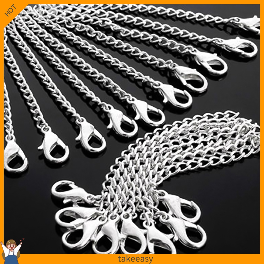 [Hàng Có Sẵn] Set 20 Dây Nối Dài Trang Sức Mạ Bạc Thời Trang