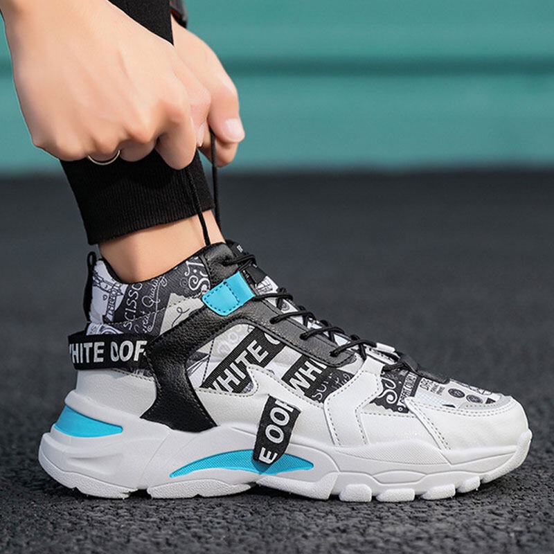 Giày Thể Thao Nam Cổ Cao Thời Trang Hàn Quốc Năng Động