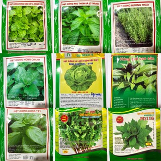 COMBO-9 GIỐNG RAU GIA VỊ NHẬP KHẨU.