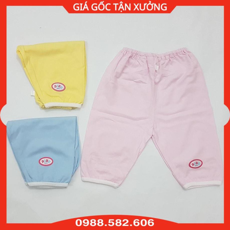 Quần Dài Cotton Sơ Sinh Baby Color Màu Cho Bé Đến 8kg