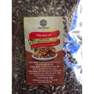 Cốm gạo lứt  sấy ( rang ) thủ công. gói 250g