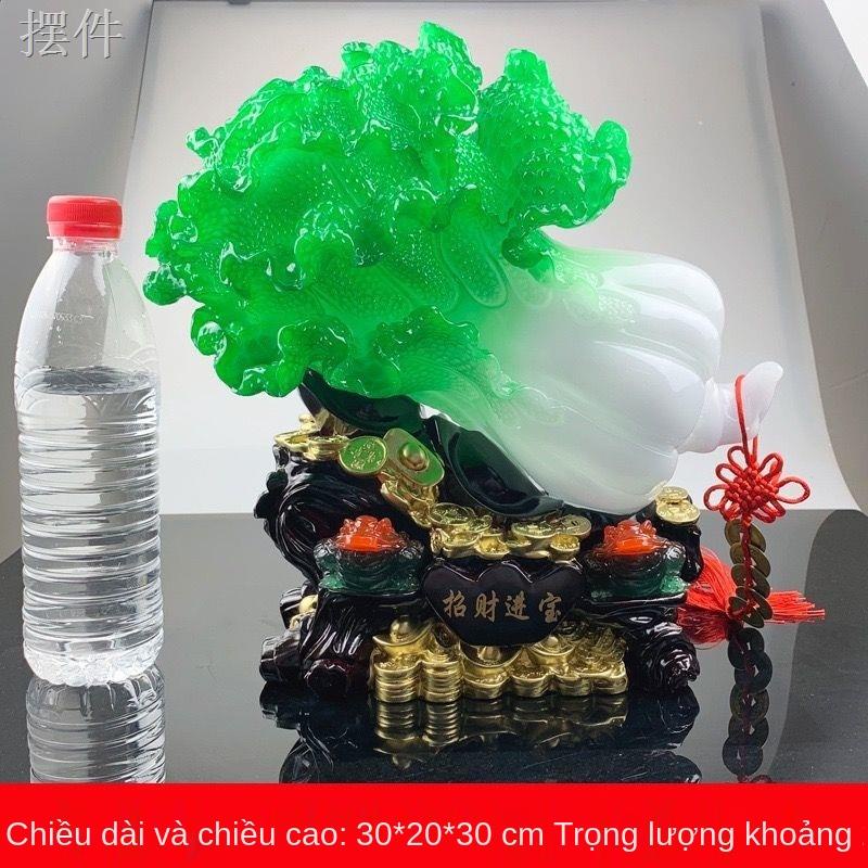 Lucky Jinbao Resin Thủ công mỹ nghệ Ngọc Bắp cải Trang trí Nhà sáng tạo Phòng khách Lối vào Tủ rượu Bán buôn