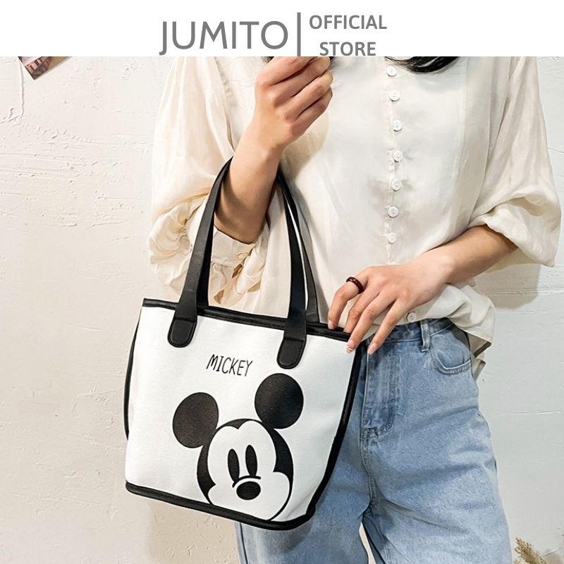 Túi xách nữ đeo vai xách tay hình Mi.ckey bản to hàng Quảng Châu cao cấp 4 màu siêu đẹp JUMITO T1.038.DADE