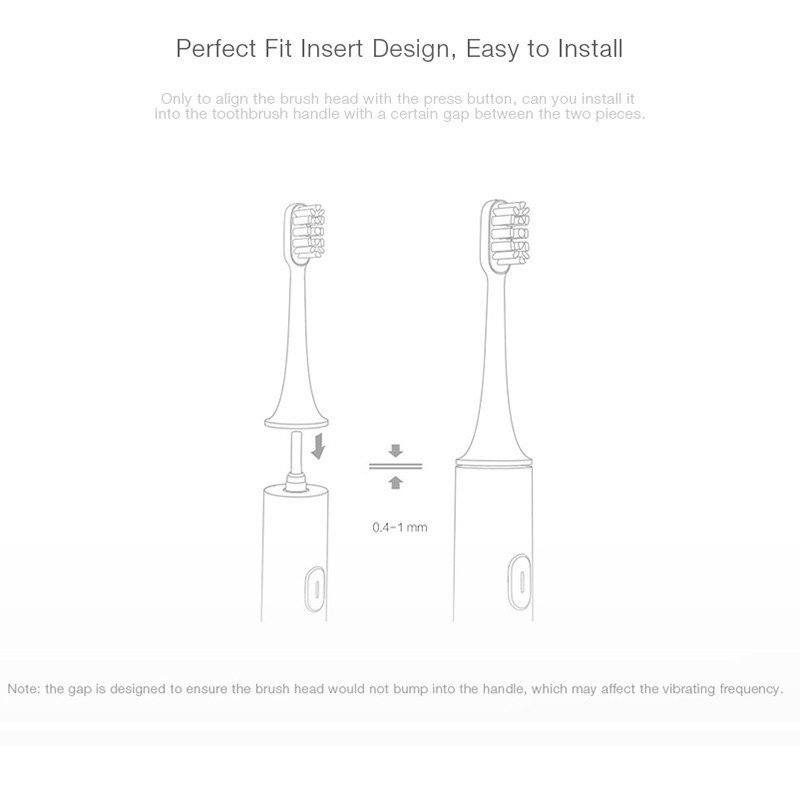 Bàn Chải Đánh Răng Điện SẠC PIN Xiaomi T300|BH 3 tháng HCM