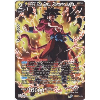 Thẻ bài Dragonball - TCG - SS4 Son Goku, Prismatic Aegis / EX19-36'