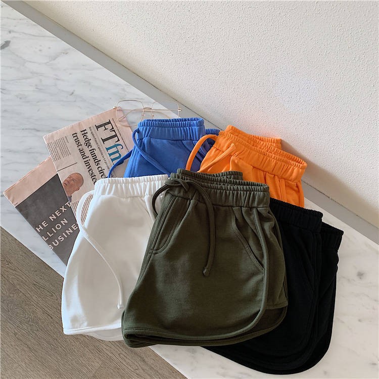 Quần Short Nữ Lưng Cao Kiểu Dáng Thể Thao, Quần Đùi Nữ Tập Gym Chất Vải Coton Hot Trend