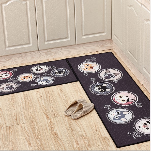 Thảm bếp 3D mèo (size 40*60 + 40*120)
