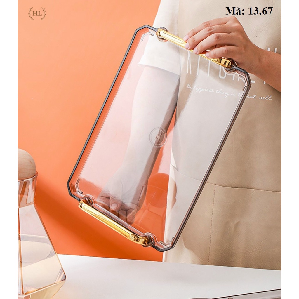 Set 6 hũ tròn kèm khay đựng mứt, hũ đựng mứt tết, bánh kẹo: 13.67