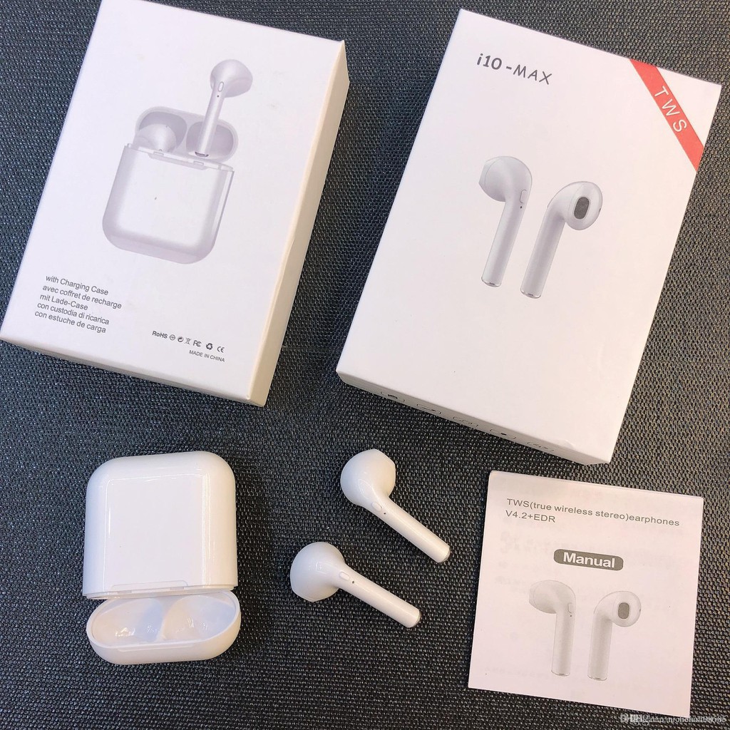 Pin sạc dự phòng không dây QI 10000 Mah tích hợp sạc không dây TẶNG KÈM tai nghe bluetooth I10 Max