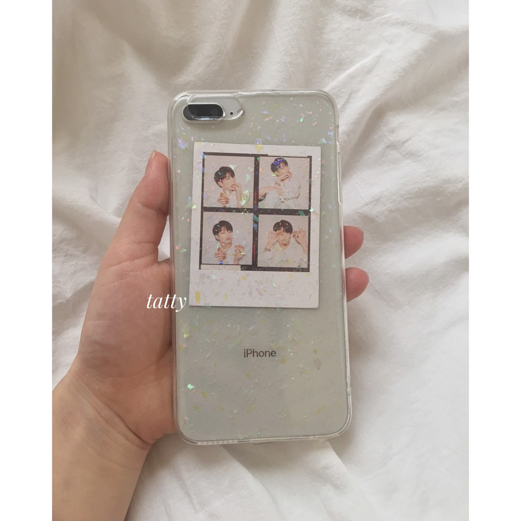Ốp lưng iphone trong suốt có nhũ vảy lấp lánh - ốp iphone 6/6s/6pl/7/8/7pl/8pl/X/Xs/11/11prm/12/12prm | Tattyhouse |