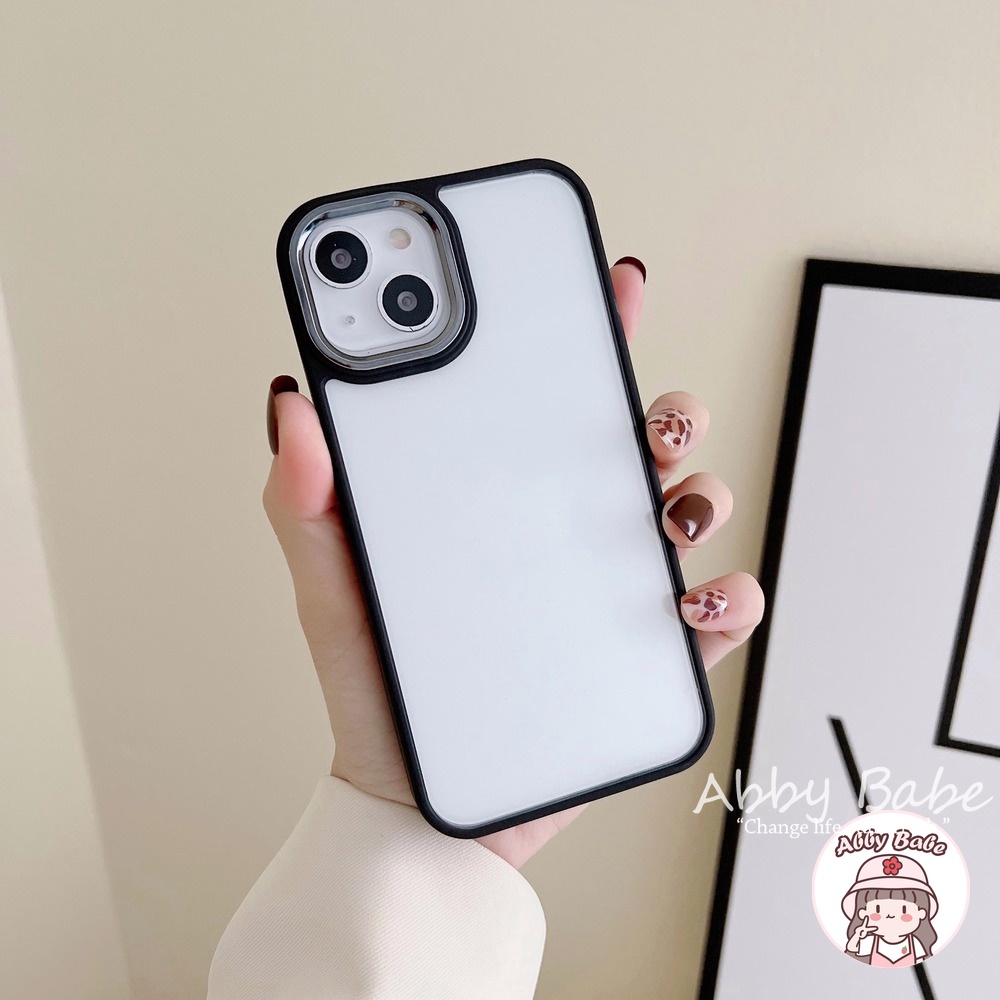 Ốp Điện Thoại Acrylic Trong Suốt Mạ Màu Sang Trọng Chống Mồ Hôi Cho Iphone 11 7Plus 13 12 11 Pro Max X XS 12 13 XR