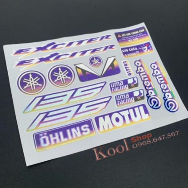 Tem Dán Logo 7 Màu Loại Chống Phai Màu