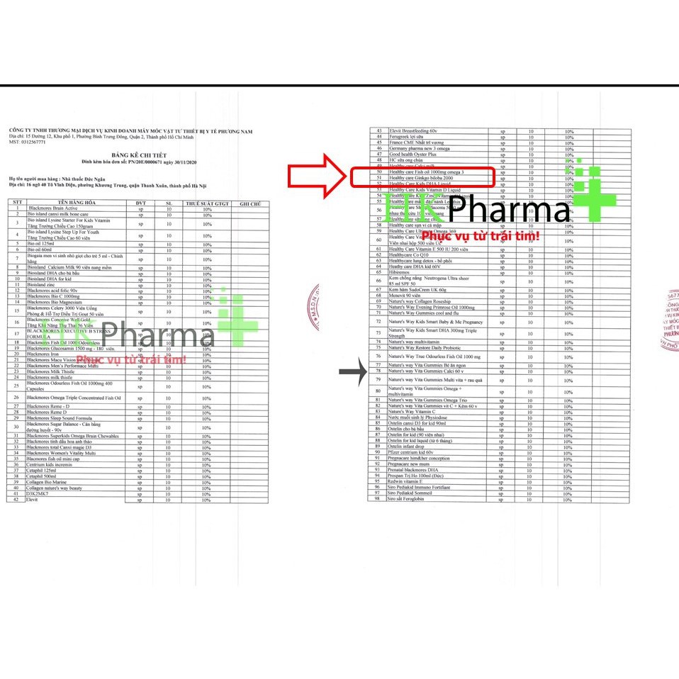 Viên Bổ Não Healthy Care Ginkgo Biloba 2000 - Hộp 100 viên