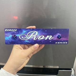 Bảng tên xe theo yêu cầu - Mẫu cập nhật 2024 mã M2 - Nền Galaxy đẹp mê ly