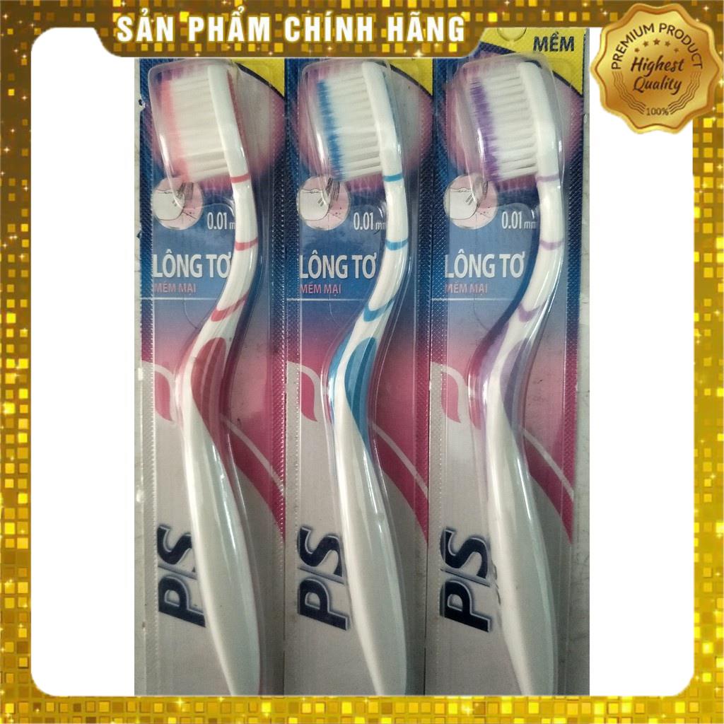 Bộ ba bàn chải đánh răng p/s lông tơ mềm mại.