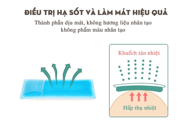 Miếng dán hạ sốt dành cho bé Cooling sheet