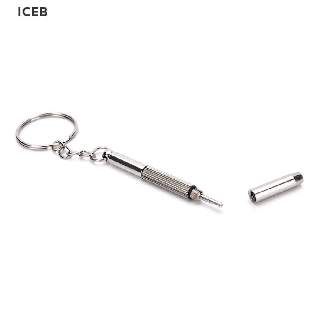 Bộ 5 Tua Vít Mini 3 Trong 1 Sửa Kính Mát Đồng Hồ Kèm Móc Khóa Tiện Dụng