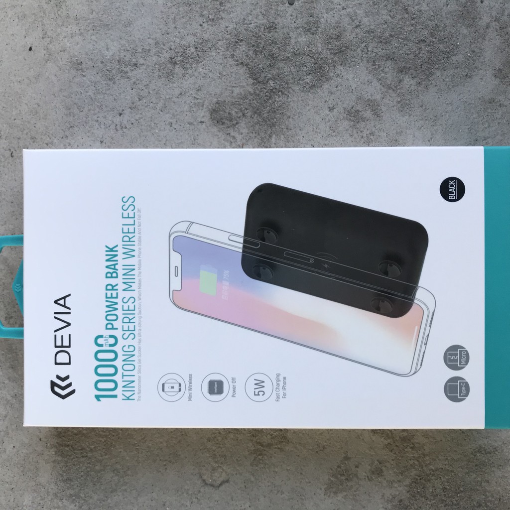 Pin dự phòng Devia Kingtone mini wireless 10000mAh- hàng chính hãng