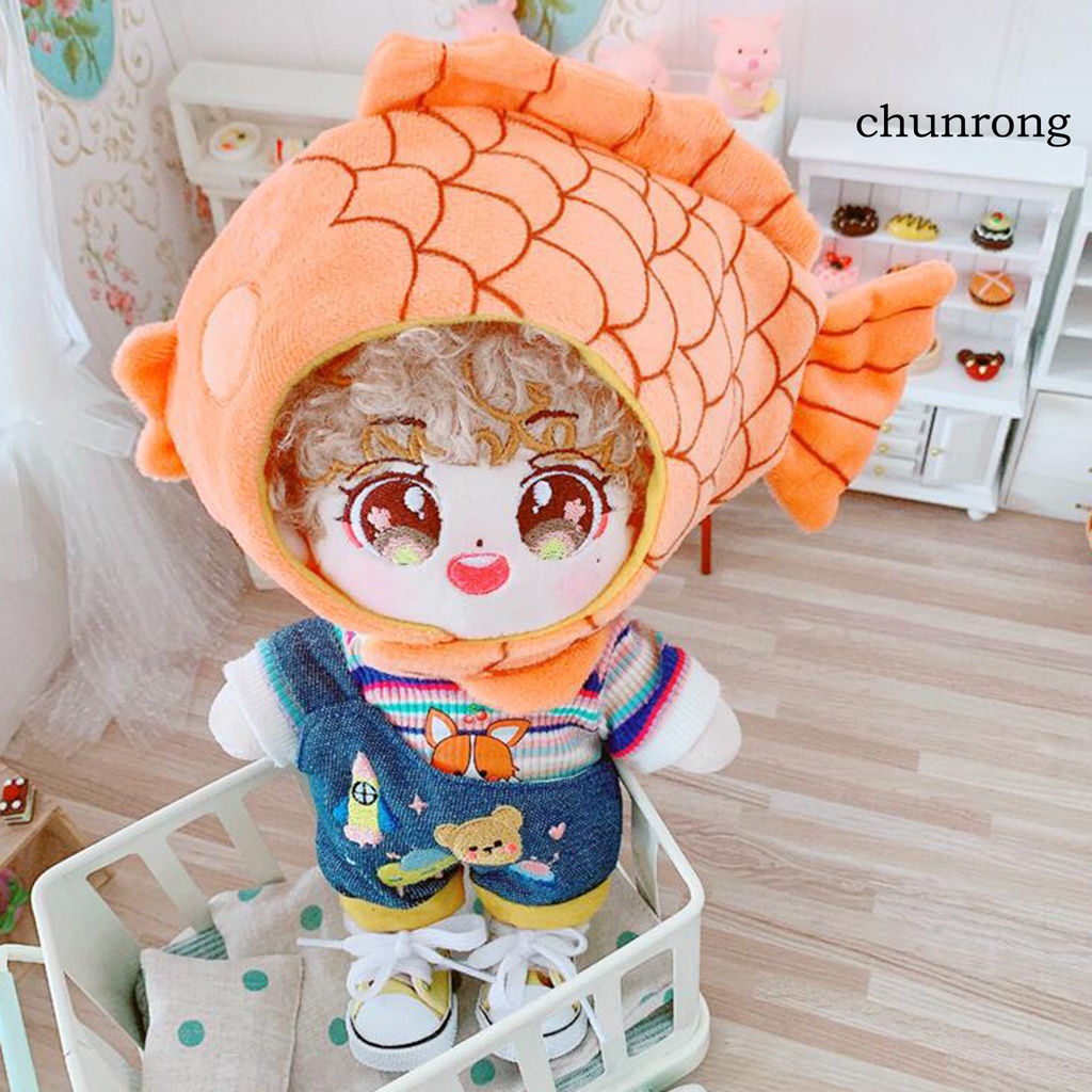 Áo/Quần yếm/Mũ/Đôi giày vải cho búp bê Taiyaki